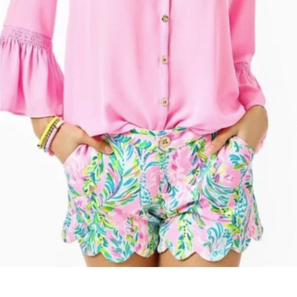Lilly Pulitzer Buttercup Knit Shorts size 14 NWT